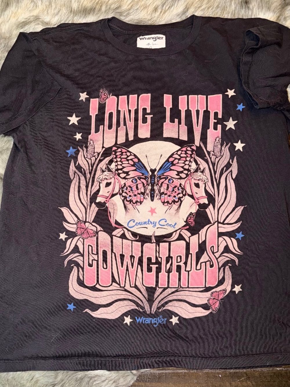 WRANGLER // Long Live Cowgirls Lainey Wilson T-Shirt // Size Small *OVERSIZED*